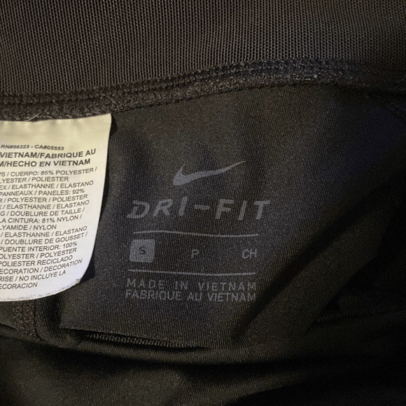 Nike Black Dri-Fit Athletic Capri Pants SZ Small Ankle Pants Pull-On Leggings - Picture 11 of 14